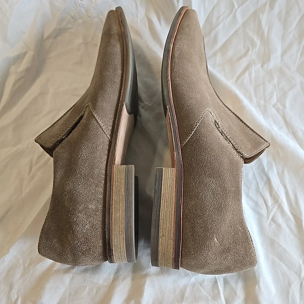 DKNY Men's Size 11.5 M John Slip On Light Brown‎ Leather Loafers Dress Shoes